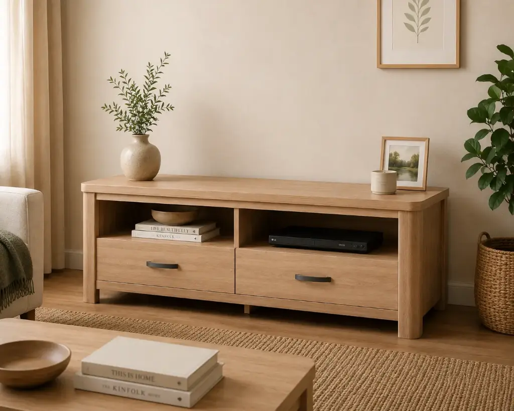 MEUBLE TV OLIVE RACK OAK