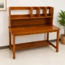 OFFICE TABLE BUXTON ORANGE 1 SHELF + 4 COMPARTIMENT 