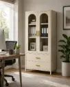 FILING CABINET HAIDIAN REF HC02 2PTS VITRE 2TIRS METAL