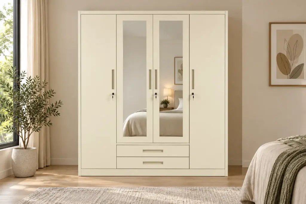 ARMOIRE AKITA REF SP03F-3 4PTS PLAIN METAL  