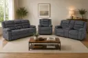Recliner Sofa 321 Manual - Dawson - DARK GREY