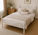 BED CODESA REF M-114 (2 PCS) 4'6 190 X 140 CM WHITE  