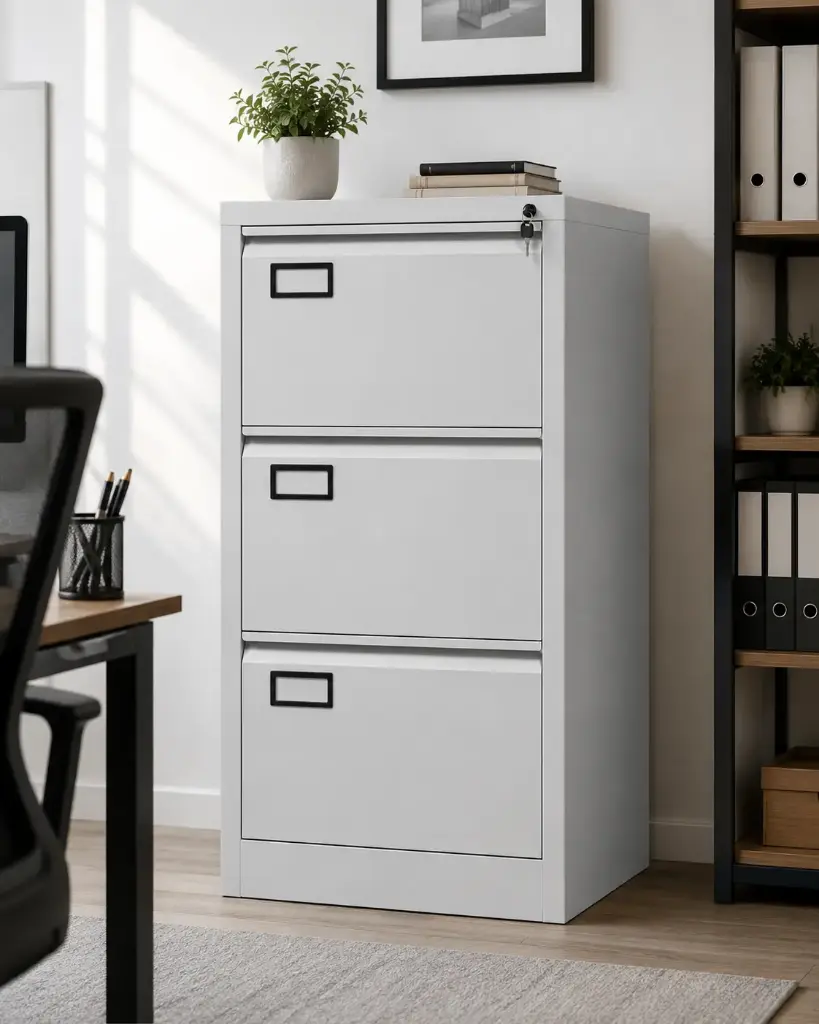 FILING CABINET LINFEN (DIY) REF V03 3TIRS LIGHT GREY 