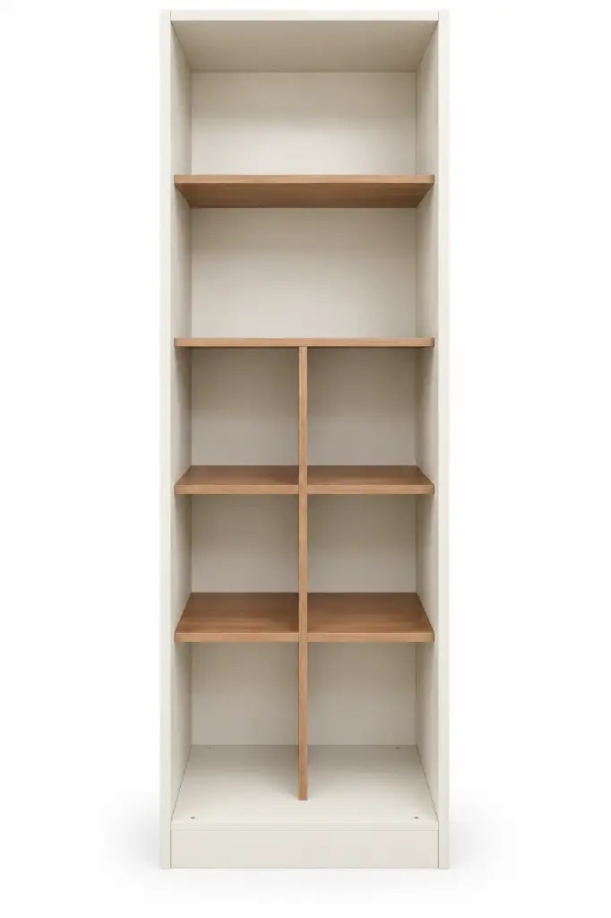 CLOSET ELEGENCIA 4 SHELVES +SEPARATOR WITH 2 DOOR
