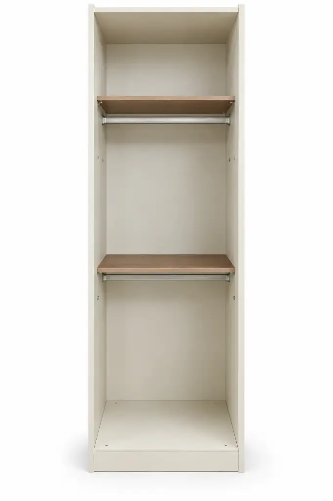 CLOSET ELEGENCIA 2 SHELVES+ 2 HANGER WITH 2 DOOR