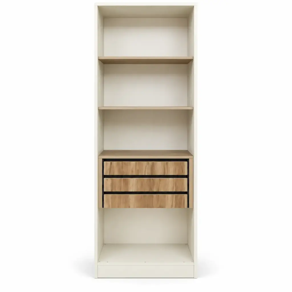CLOSET ELEGENCIA 3 SHELVES+ 3 DRAWER+ WITH 2 DOOR