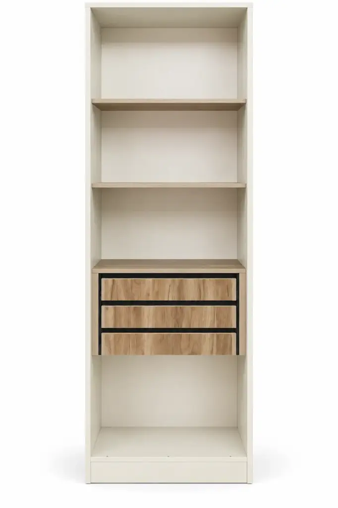 CLOSET ELEGENCIA 3 SHELVES+ 3 DRAWER+ WITH 2 DOOR