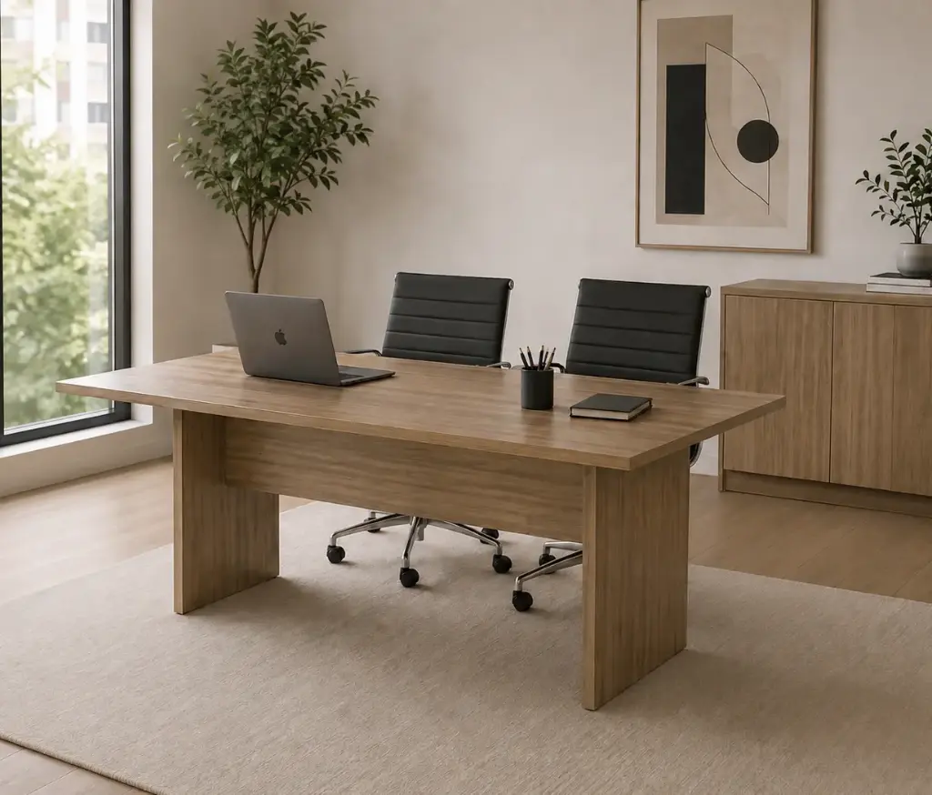 OFFICE TABLE ANZOLA REF ME4190 ALMOND