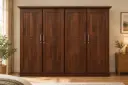 ARMOIRE LINDT 4PTS SAPELE-WHITE INSIDE 