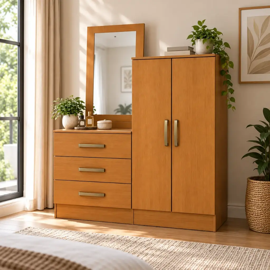 COMMODE ELBERT REF B700-214 (2PC) 3 TIRS 2PTS CINNAMON 