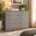 COMMODE AMERICANO REF D715-131 4TIRS GREY