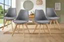 Bundle Offer: 4 Chair Asher 31719 Grey