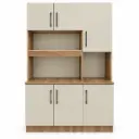 KITCHEN COMPACT NOVA CASING BROWN & BEIGE DOORS