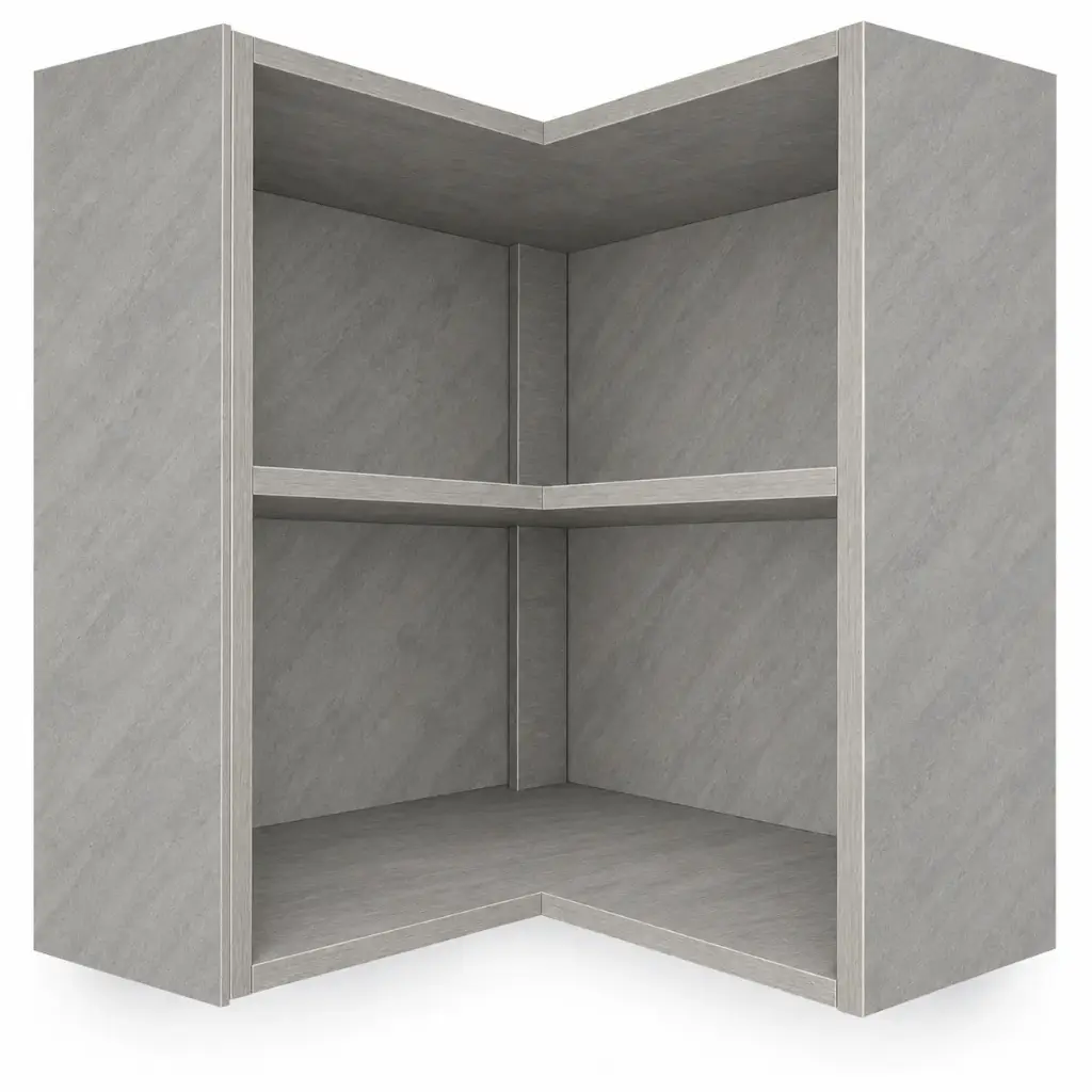 WALL CORNER FANCY PLYWOOD GREY