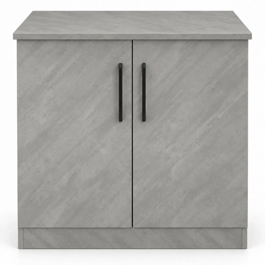 BASE UNIT FANCY 2 DOOR PLYWOOD GREY