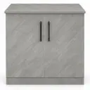 BASE UNIT FANCY 2 DOOR PLYWOOD GREY