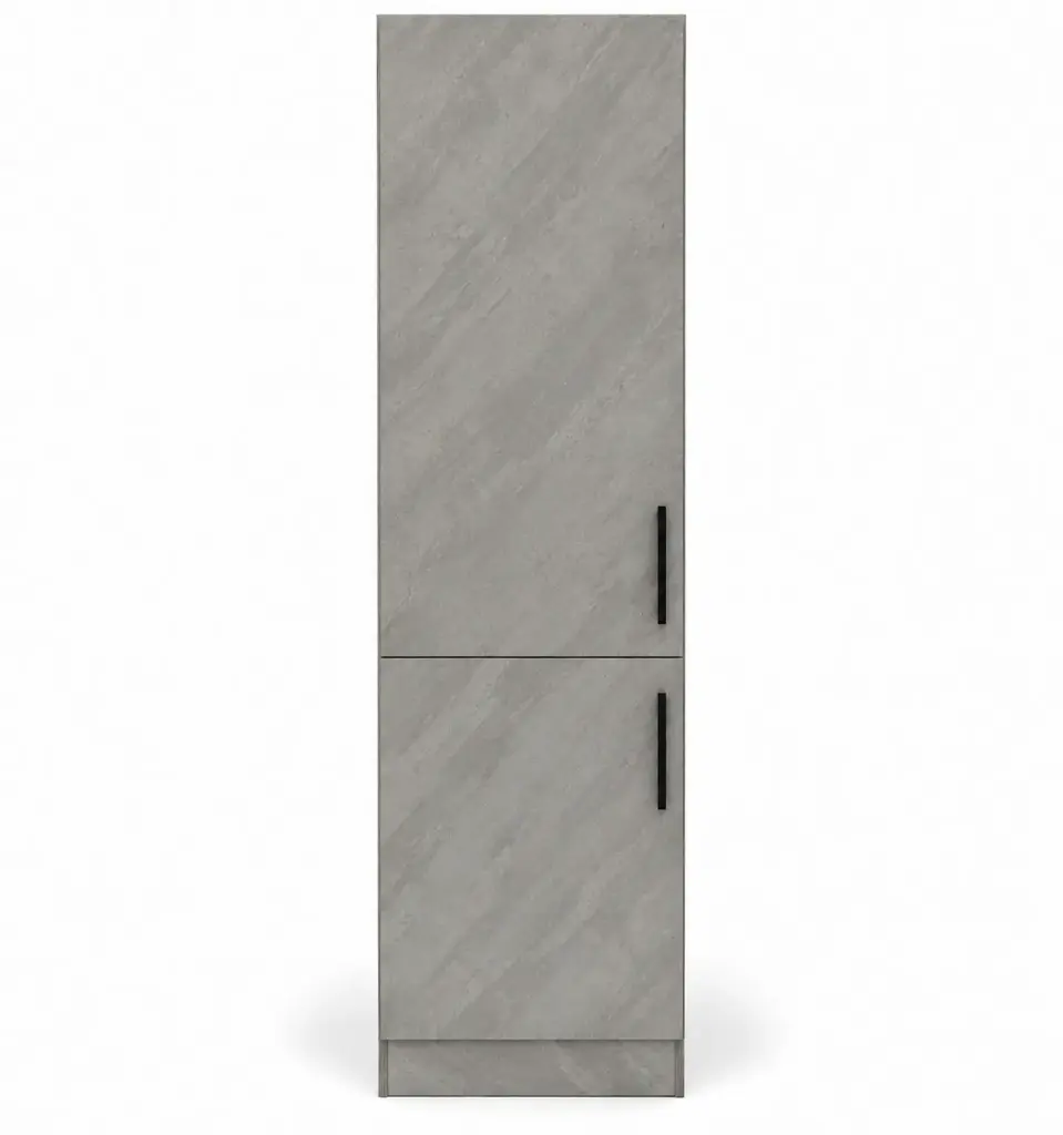 PANTRY FANCY 2 DOOR PLYWOOD GREY