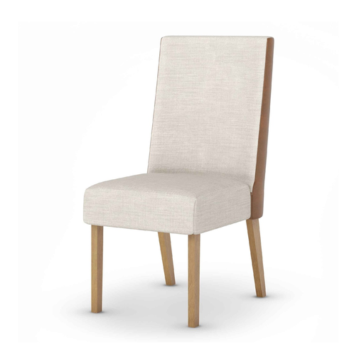 [29100] CHAISE ANNE (2 IN 1) REF S33-531 DINING NATURE / LEATHER / LINEN