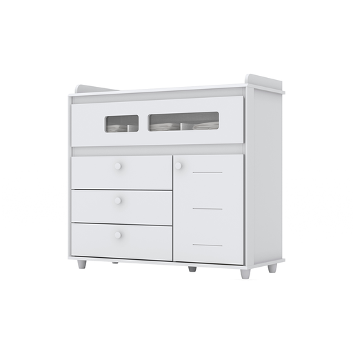 [27336] COMMODE AQUARELA REF I712-10 4 TIRS 1PT WHITE