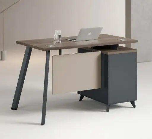 [29423] OFFICE TABLE ASHEY REF F20B-12A (3PCS) 1 PT 1TIR TORREYA & DARK GREY