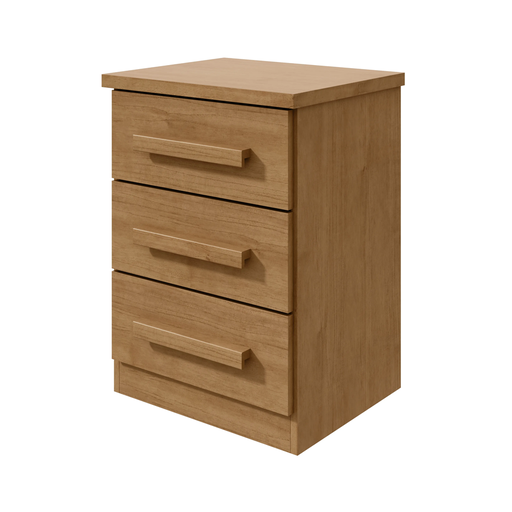 [28866] TABLE DE NUIT BAIAO 3 TIRS ALMOND CLEAN