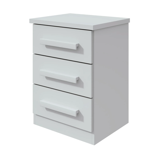 [29509] TABLE DE NUIT BAIAO 3 TIRS WHITE