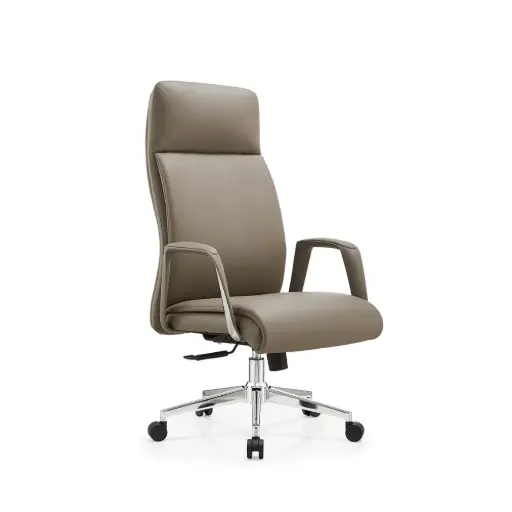 [29901] OFFICE CHAIR BRYAN-H HIGH BACK PU GREY