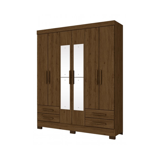 [26517] [26517] ARMOIRE CANDICE REF B63-130 (2PC) 6 PTS 4 TIRS CASTANHO HP