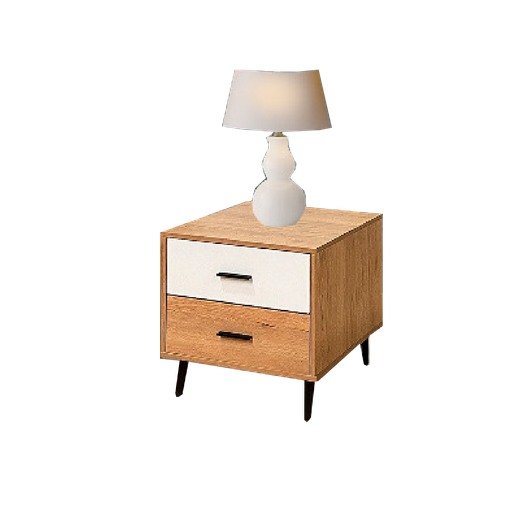 [29533] TABLE DE NUIT CAPILEIRA REF 700 2 TIRS OAK/WHITE