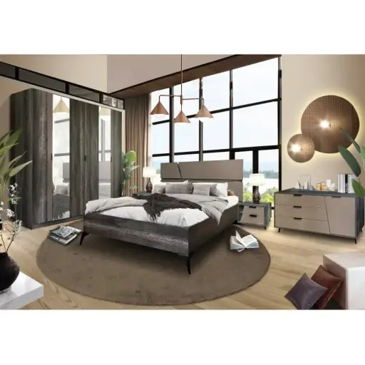 [29535] BED CASTALA REF 270 (3PC) 5'0 GREY