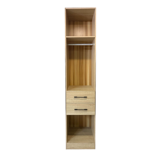 [27876] CLOSET DOMINO 2 TIRS 1 HANGER OAK KIAT