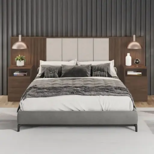 [29093] BED GRECIA REF D610-529 5'0 REMB - HEADBOARD ONLY CASTANHO HP