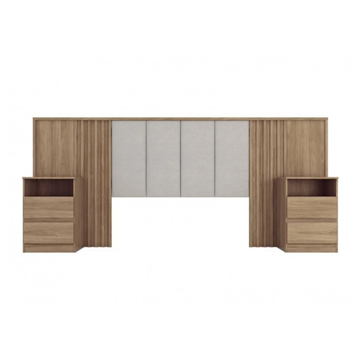 [29094] BED GRECIA REF D610-530 5'0 REMB - HEADBOARD ONLY JEQUITIBA GLOSS