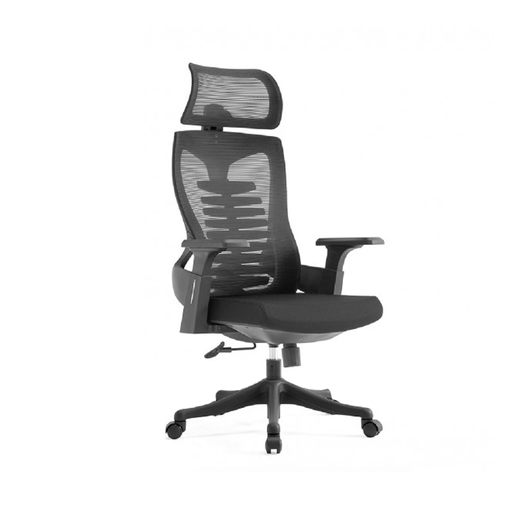 [29898] OFFICE CHAIR HALE- H (2 IN 1) HIGH BACK ERGONOMIC MESH BLACK