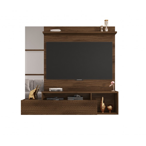 [29142] MEUBLE TV INBOX 1 PT + PANEL (NO FIXATION) HAVANA