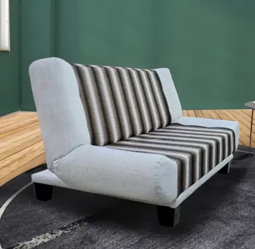 [28374] SOFA BED LAURIA 3 SEATER WITH MECHANISM X019-3/ZS2022A-3 MARRON/GRIS