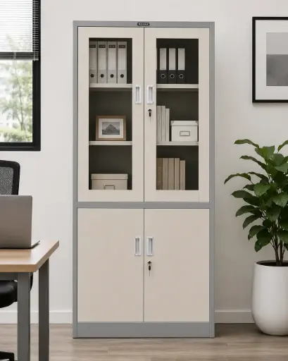 [16848] FILING CABINET LINYI (DIY) REF C11 4 PTS LIGHT GREY