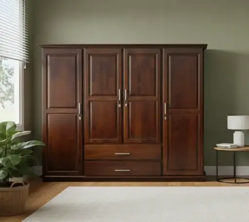 ARMOIRE MELDIANA 4 PTS 2TIRS  SAPELEE