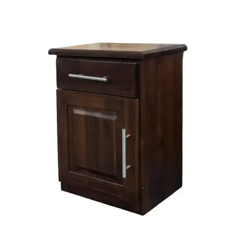 [28048] TABLE DE NUIT NAIRA 1 PT 1 TIR VERNI SAPELE(LHS DOOR)