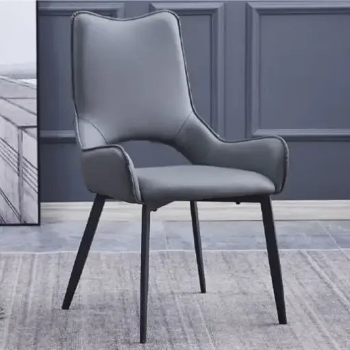 [29449] CHAISE PEYTON REF DC-511 (2 IN1) DINING SMOKY PU LIGHT GREY
