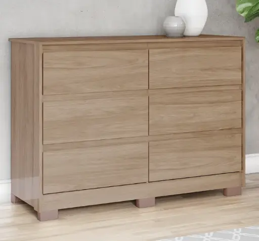 [28762] [28762] COMMODE RAVENNA REF B737-198 6 TIRS JEQUITIBA GLOSS