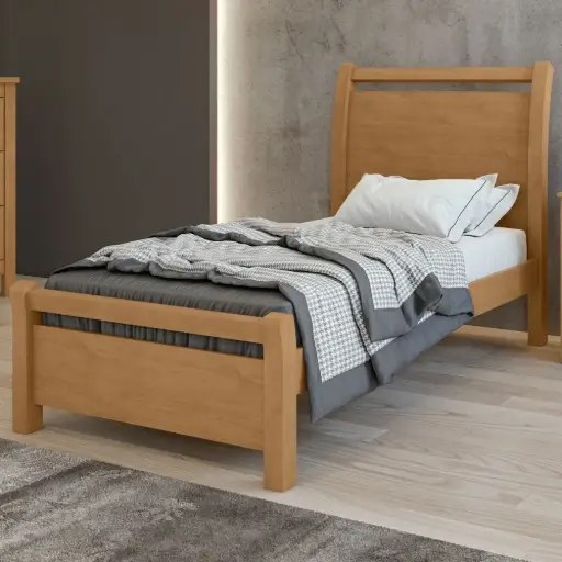 [28875] BED REALI (3PC) 3'0 ALMOND CLEAN 