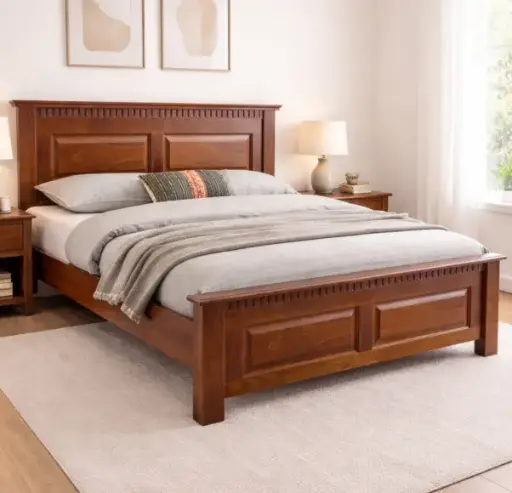 [25737] BED RIPLEY DÉCOR 5'0 VERNI FONCE