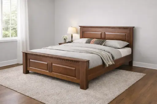 [26705] BED RIPLEY DÉCOR 6'0 VERNI FONCE