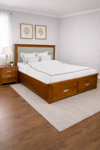 [28242] BED ROMALIA 5'0 +2 TIRS ORANGE