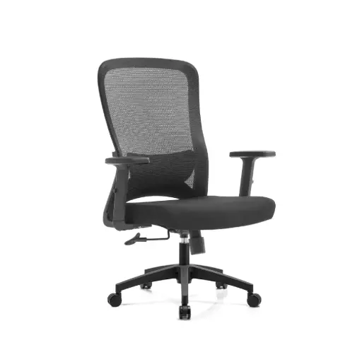 [29896] OFFICE CHAIR SAMMY - M (2 IN 1) MEDIUM BACK MESH BLACK