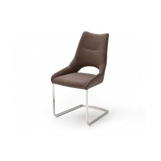 [29450] CHAISE TOLEDO REF DC-523 (4 IN 1) DINING SMOKY PU DARK  BROWN