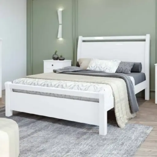 [25380] BED REALI (DIY) (3PC) 4'6 WHITE