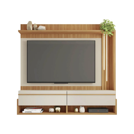 [29928] MEUBLE TV ARTHUS 1.6 (2PC) 2 PTS + LED LIGHT FREIJO / OFF WHITE