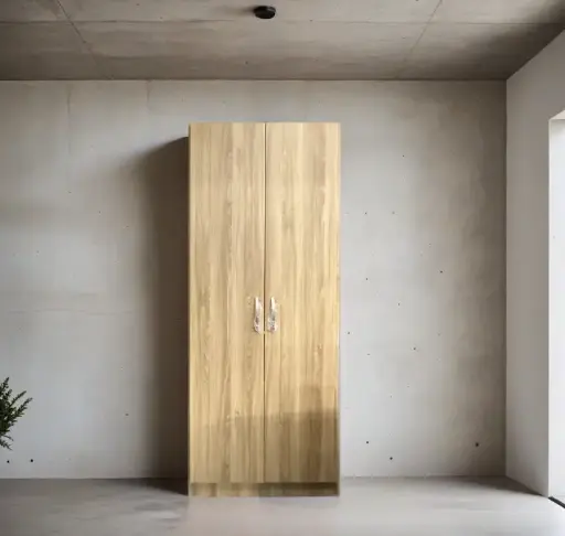 [30224] ARMOIRE ICC-RUSSIA 2 PTS + 1 TABLETTE TOP + PENDERIE KALIMESI